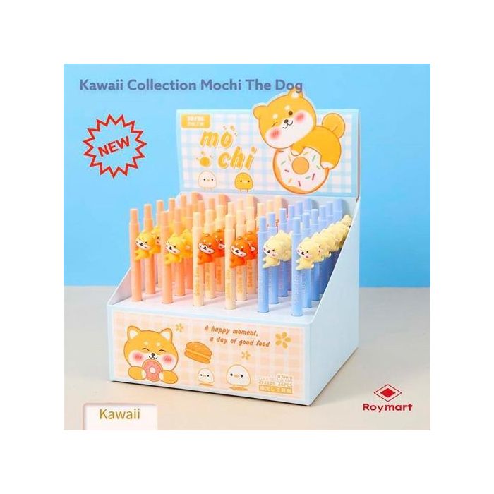 Roymart Bolis Mochi Click Pen Surtidos - Expositor 36 Unidades