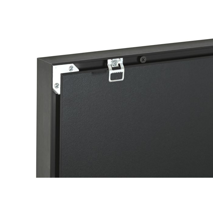 DKD Home Decor Cuadro Moderno Abstracto Blanco Negro Aluminio MDF 80 x 80 x 3.5 cm (2 Unidades) 3