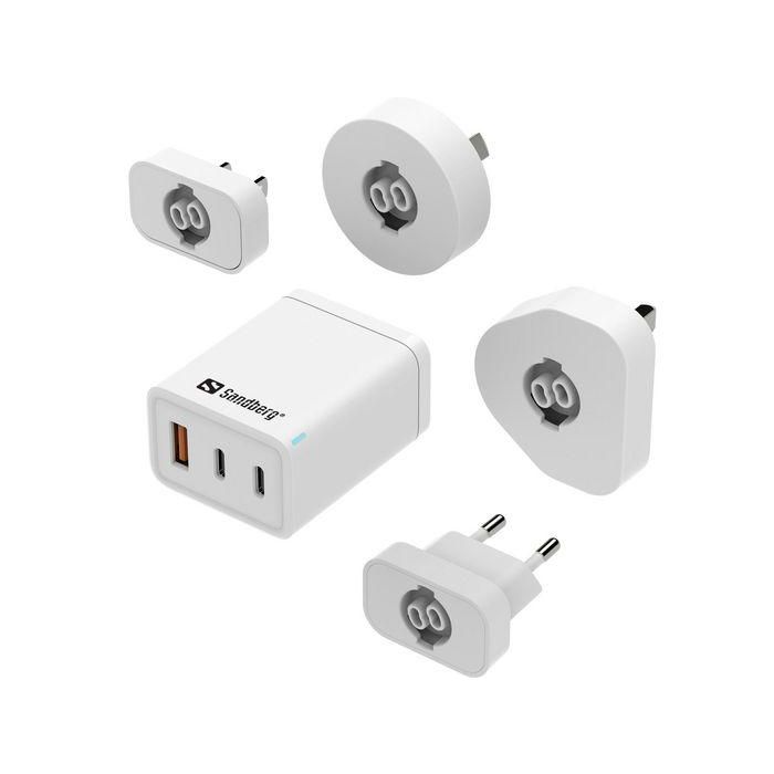Sandberg 3in1 TravelCharger USB-C/A 65W 2 Sandberg 3in1 TravelCharger USB-C/A 65W 2