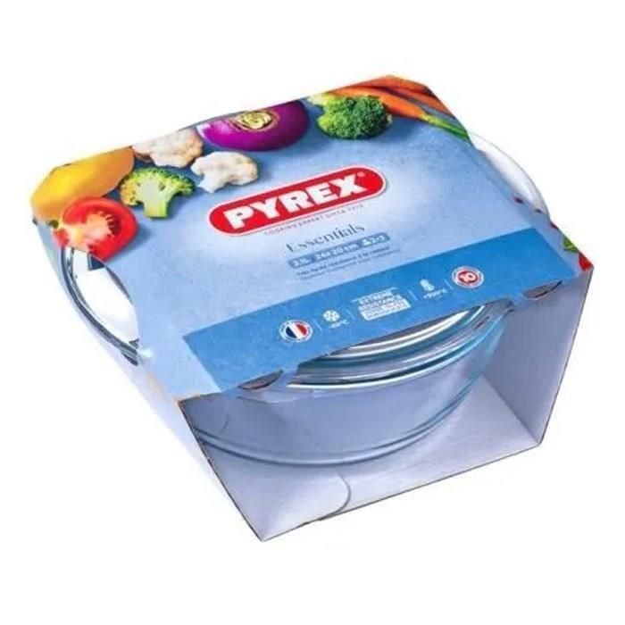 Pyrex Cacerola Redonda de Vidrio Borosilicato 2.1 Litros 1450096 PYR3426470269285 1