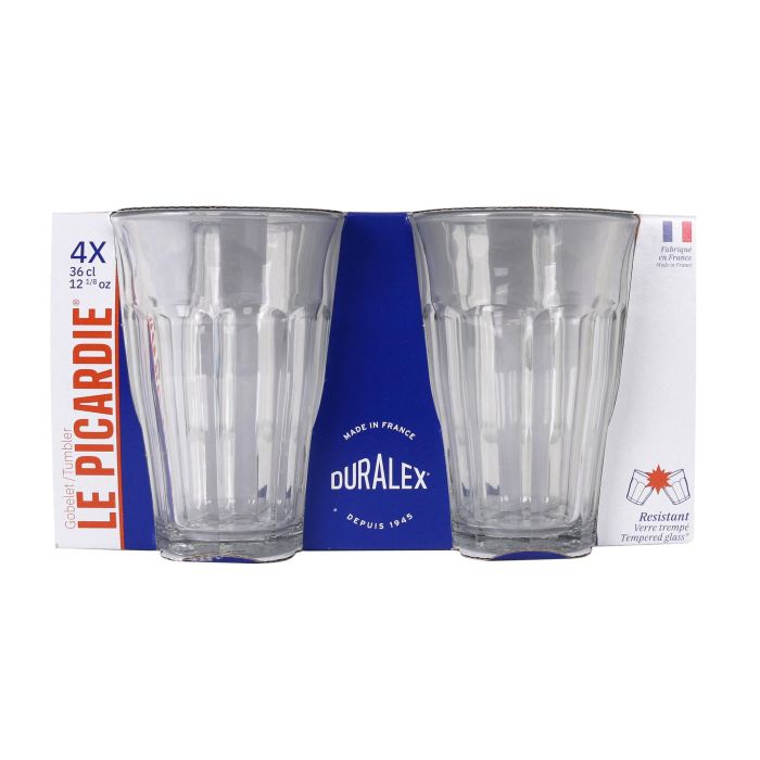Duralex Set 4 Vasos Transparentes Picardie 360 cc (8 Cajas) 1