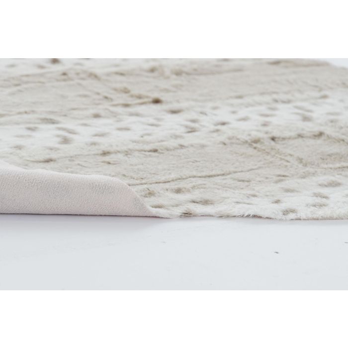 DKD Home Decor Alfombra Pelo Beige Poliester 150 x 160 cm 2