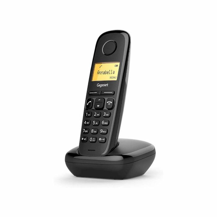 Teléfono fijo GIGASET A170 - Pantalla retroiluminada - Directorio de 50 contactos - Batería recargable - Negro 1