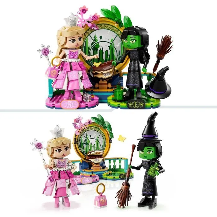 Lego 75682 Minifiguras Elphaba y Glinda de Wicked, Idea de Regalo de Cumpleaños 2