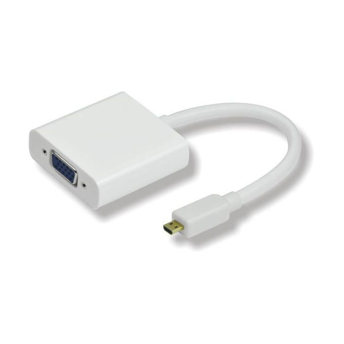 MicroConnect Adaptador de Micro HDMI a VGA - Conecte Dispositivos a Monitores VGA - Solo Imagen