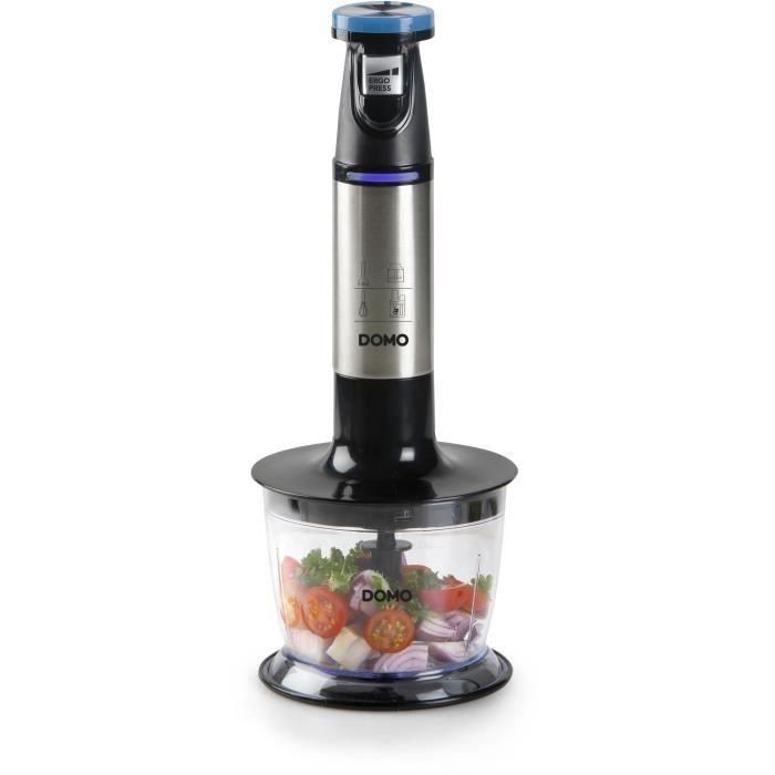 Set Batidora de Verduras My - DOMO - DO9254M - 800 W - Velocidad variable - 4 accesorios - Acero inoxidable 4 Set Batidora de Verduras My - DOMO - DO9254M - 800 W - Velocidad variable - 4 accesorios - Acero inoxidable 4