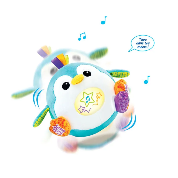VTech Baby Pelota Mágica Rouli'Pingouin - Juguete Interactivo Infantil Multicolor VTE3417766231055