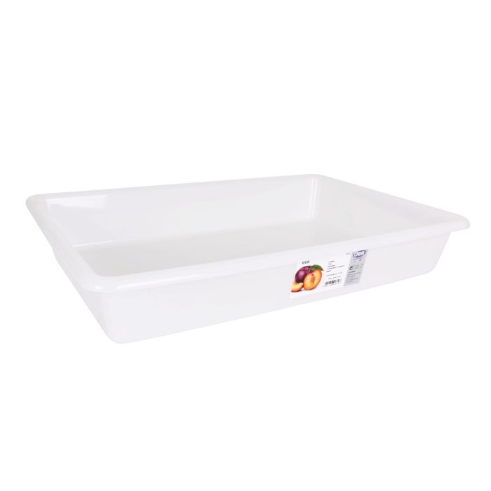 Dem Cubeta Blanca 50 cm x 34 cm x 8 cm / 8.6 L "Bob" (12 Unidades)