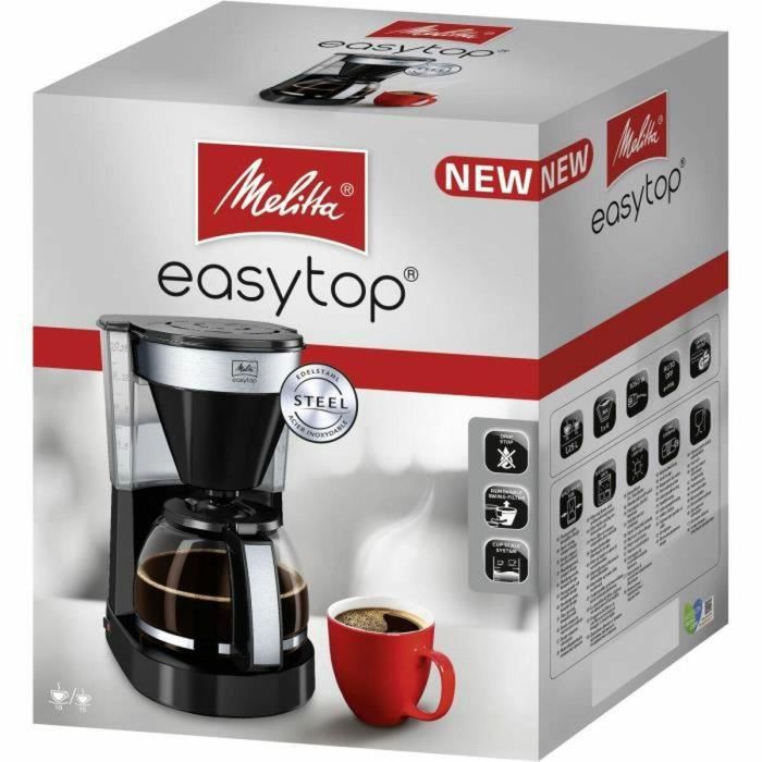 Melitta Easy Top II 1023-04 Cafetera con filtro 1050 W Negro 1 Melitta Easy Top II 1023-04 Cafetera con filtro 1050 W Negro 1
