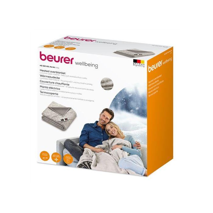 Beurer HD-150-XXL Manta Eléctrica de Tacto Suave con Calor Regulable y Seguridad 3