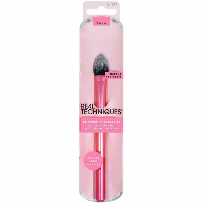 Real Techniques Brocha de Maquillaje BRIGHTENING CONCEALER para Contorno de Ojos, Correctores y Cremas, Aplicador Multifuncional Vegano 1 u 3 Real Techniques Brocha de Maquillaje BRIGHTENING CONCEALER para Contorno de Ojos, Correctores y Cremas, Aplicador Multifuncional Vegano 1 u 3
