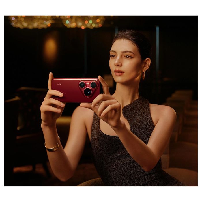 HUAWEI Pura 80 Pro - Smartphone 6.8" OLED 120Hz, 12GB RAM, 512GB, Cámara Triple 50MP, Batería 5170 mAh, Carga Rápida, IP68, Color Rojo 5