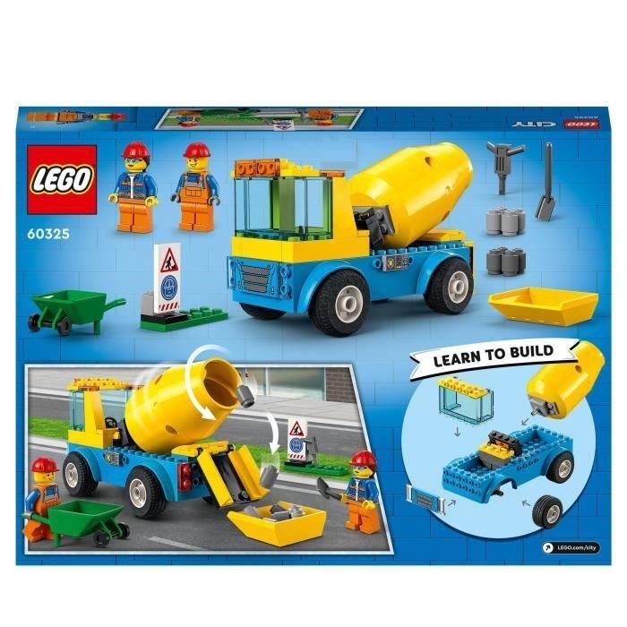 LEGO City Great Vehicles Camión hormigonera, Vehículos de construcción, Juguete para niños a partir de 4 años (60325) 5 LEGO City Great Vehicles Camión hormigonera, Vehículos de construcción, Juguete para niños a partir de 4 años (60325) 5