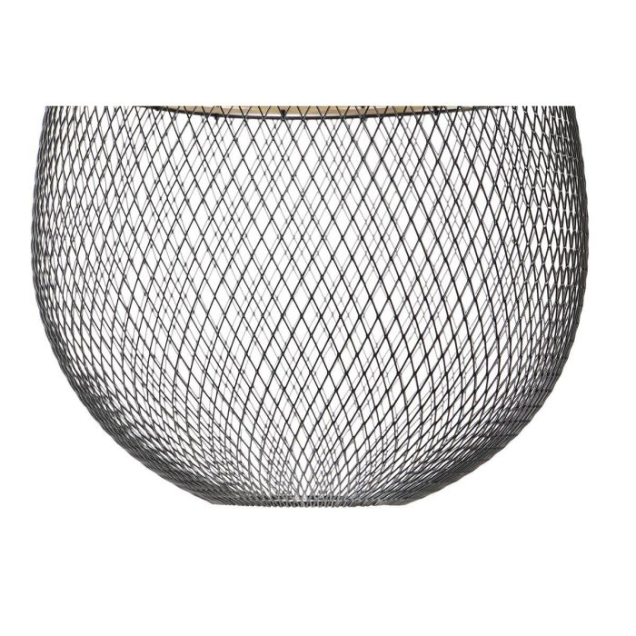 DKD Home Decor Lámpara de Techo Urban, de Metal y Ratán, Colores Negro y Marrón, para 1 Bombilla E27 50W. Dimensiones 32x32x43 cm 3 DKD Home Decor Lámpara de Techo Urban, de Metal y Ratán, Colores Negro y Marrón, para 1 Bombilla E27 50W. Dimensiones 32x32x43 cm 3