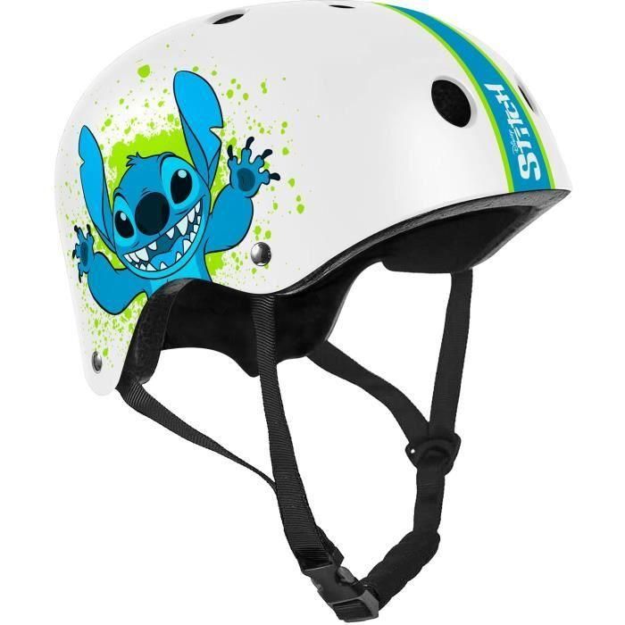 Disney DIS3496276261028 Casco de skate Stitch con Circunferencia de cabeza ajustable 53-57cm, Ventilación interna y Espuma para mayor comodidad 1 Disney DIS3496276261028 Casco de skate Stitch con Circunferencia de cabeza ajustable 53-57cm, Ventilación interna y Espuma para mayor comodidad 1