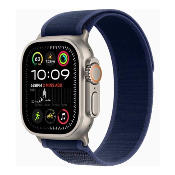 Apple Watch Ultra 2 (49mm, Titanio Natural, Loop Trail Azul, LTE) - A2986 - Reloj Inteligente con GPS, Resistente al Agua y Pantalla Retina OLED 1