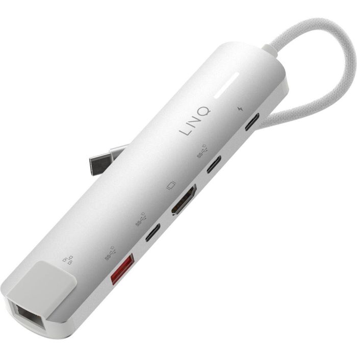 Hub USB Linq Byelements LQ49061 Blanco Gris 19 Hub USB Linq Byelements LQ49061 Blanco Gris 19