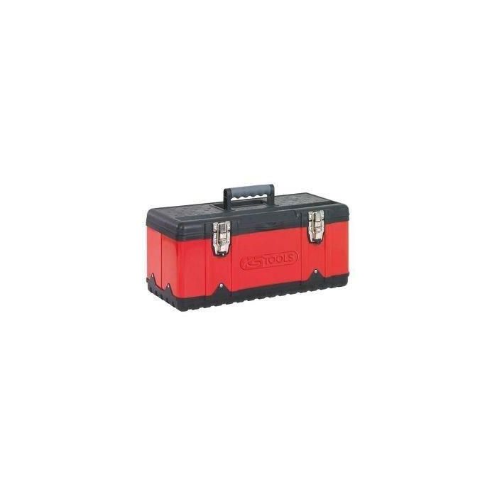 KS TOOLS Caja de Herramientas Desmontable Bimaterial Metal y PVC 47x23.8x20.3cm, Carga 30kg, Tapa Antideslizante y Cierre Metálico KS TOOLS Caja de Herramientas Desmontable Bimaterial Metal y PVC 47x23.8x20.3cm, Carga 30kg, Tapa Antideslizante y Cierre Metálico