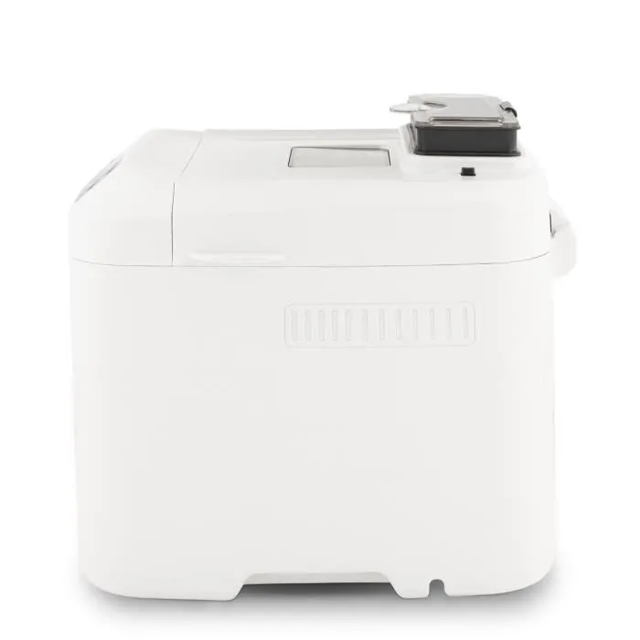 H.Koenig BAKE340 - Máquina para hacer pan con dispensador de semillas, 12 programas, 3 niveles de cocción, 550W, 2 tamaños (650/800g), Pantalla LCD 1