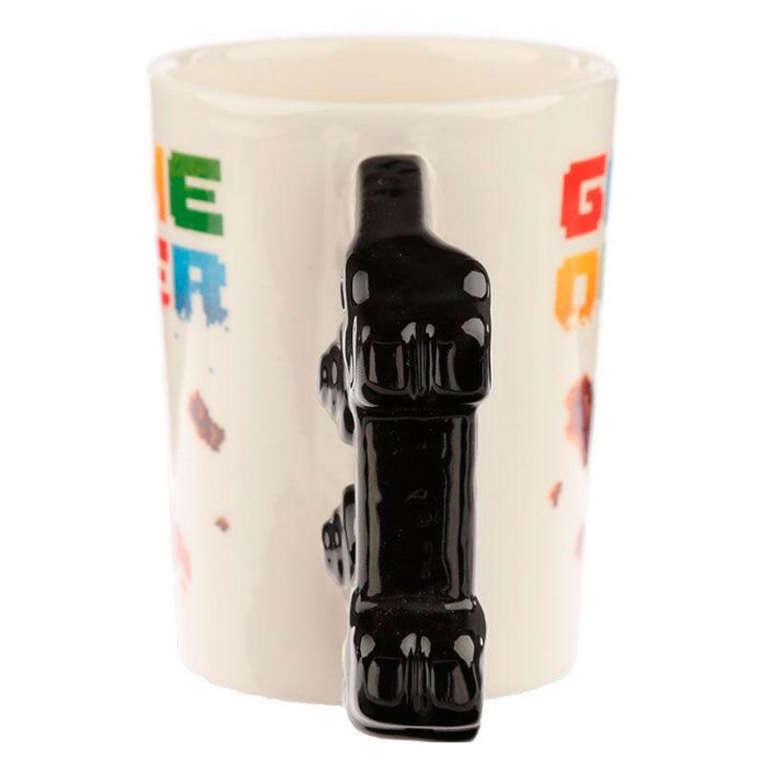 Taza asa 3D Mando Videojuego Pixel Game Over 3 Taza asa 3D Mando Videojuego Pixel Game Over 3