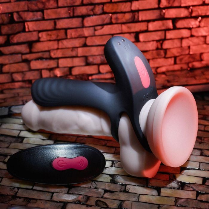 Vibrador para Parejas Zero Tolerance Negro 11