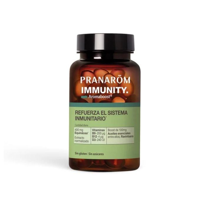 PRANAROM P.ACABADO Suplemento Alimenticio Aromaboost Immunity 60 Cápsulas Bio para el Sistema Inmunológico