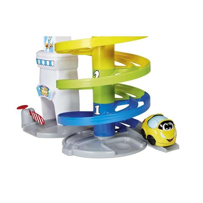 Parking turbo touch 37 cm de alto con 4 niveles de toboganes, incluye un vehiculo exlusivo 6 Parking turbo touch 37 cm de alto con 4 niveles de toboganes, incluye un vehiculo exlusivo 6