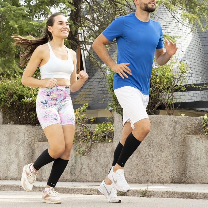 Pantorrilleras Deportivas de Compresión Slexxers InnovaGoods 2 Unidades 12 Pantorrilleras Deportivas de Compresión Slexxers InnovaGoods 2 Unidades 12