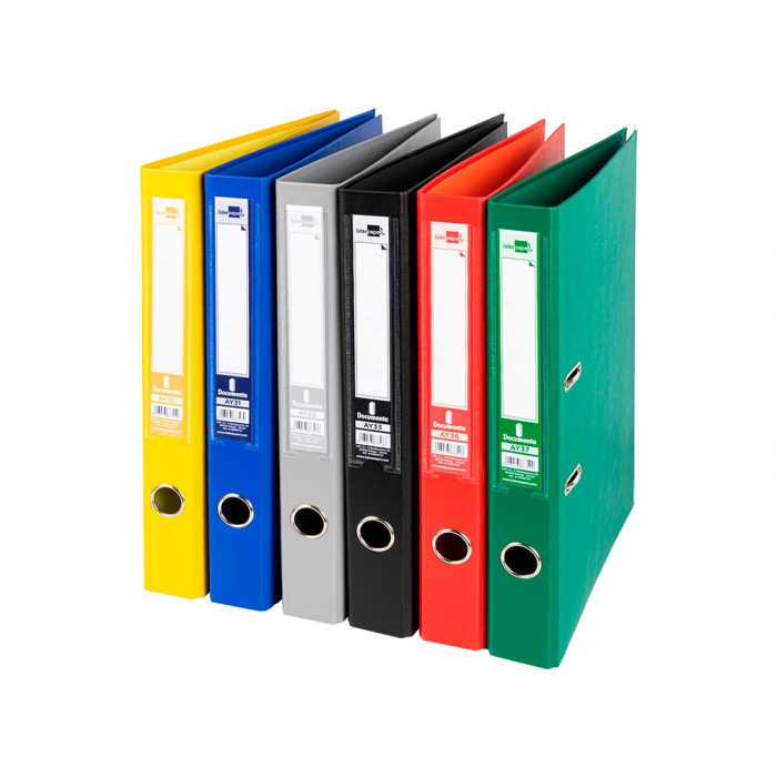 Liderpapel Archivador de palanca Documenta Folio PVC Rado Lomo 52 mm Colores Surtidos Classic 1