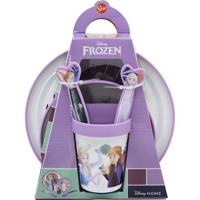 Frozen Set Premium Bicolor Antideslizante 5 Piezas Plástico Alimentario CZ11305 Apto para Niños 2 Frozen Set Premium Bicolor Antideslizante 5 Piezas Plástico Alimentario CZ11305 Apto para Niños 2
