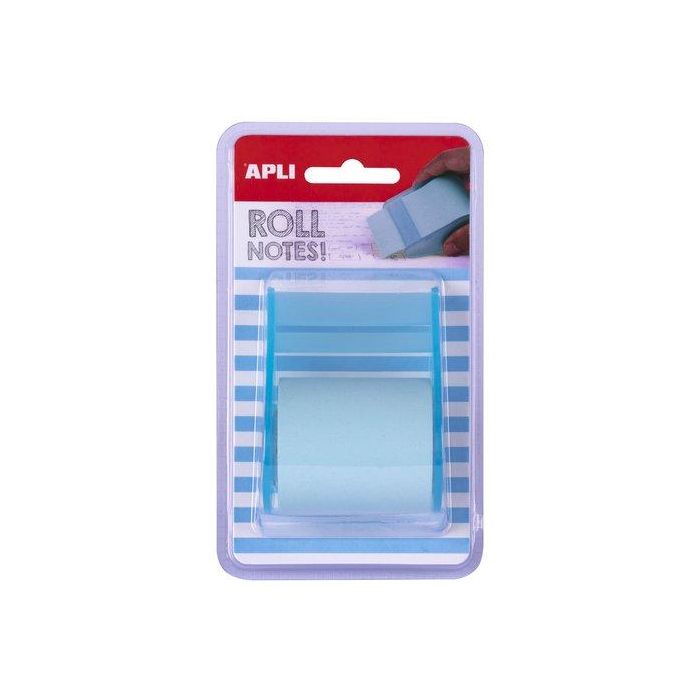 Notas Adhesivas Apli Rollo De 8 M X 50 Mm Azul Pastel