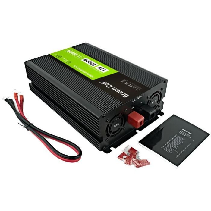 Green Cell KFZ Spannungswandler Power Inverter 12V > 230V 2000W/4000W Display 2 Green Cell KFZ Spannungswandler Power Inverter 12V > 230V 2000W/4000W Display 2