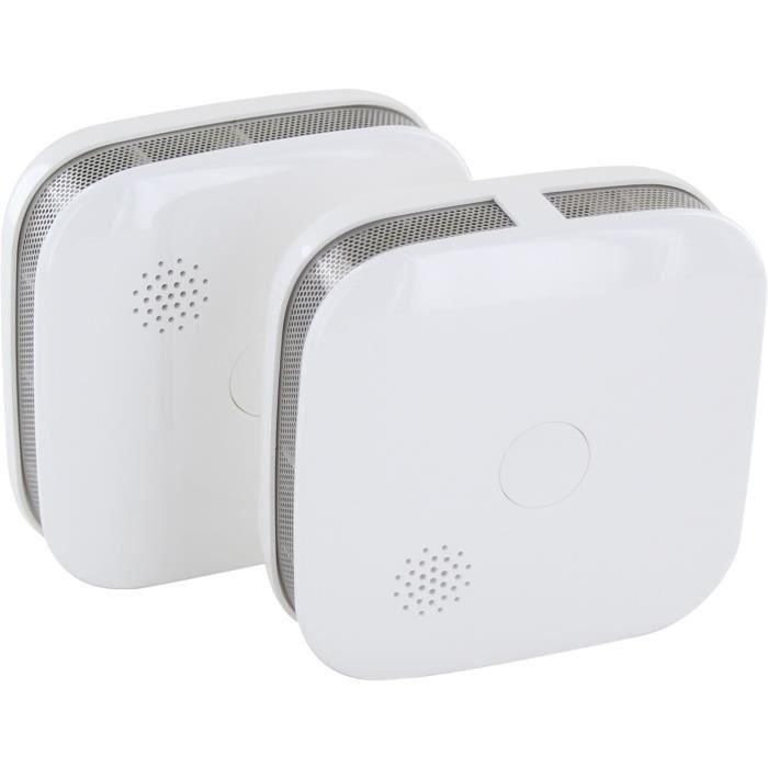 Pack de 2 detectores de humo - CHACON - 34150 - Intercompatibles 2 Pack de 2 detectores de humo - CHACON - 34150 - Intercompatibles 2