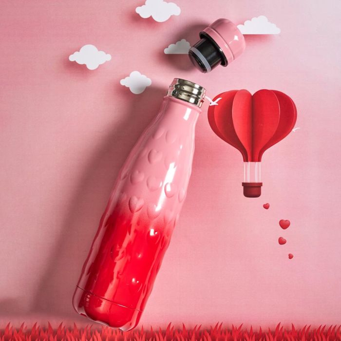 Termo Botella 500 Ml Corazones The Concept Factory 1 Termo Botella 500 Ml Corazones The Concept Factory 1