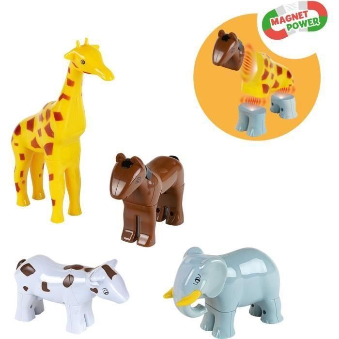 Animales Magnéticos - KLEIN - 0065 - Puzzle de 4 Animales Divertidos Grandes, Caja Abierta - 16 Piezas - A partir de 12 Meses 2 Animales Magnéticos - KLEIN - 0065 - Puzzle de 4 Animales Divertidos Grandes, Caja Abierta - 16 Piezas - A partir de 12 Meses 2