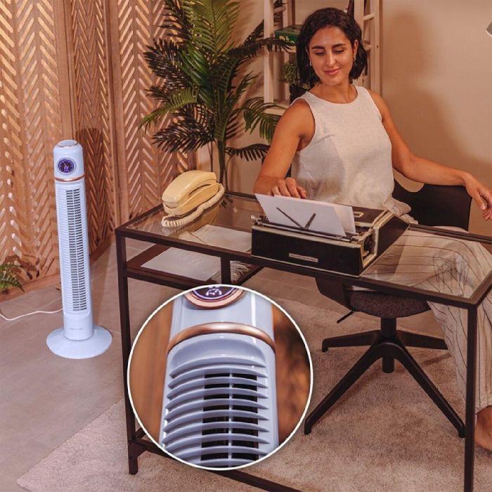 Ventilador Torre Cecotec EnergySilence 1090 Skyline Retro Smart Azul claro 40 W 3