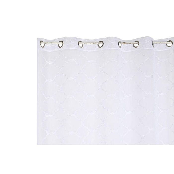 Cortina Basicos DKD Home Decor Blanco 260 x 260 x 140 cm 3