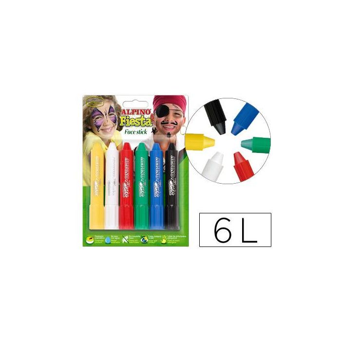 Alpino Maquillaje En Barra Fiesta Face Stick Pack De 6 C-Surtidos