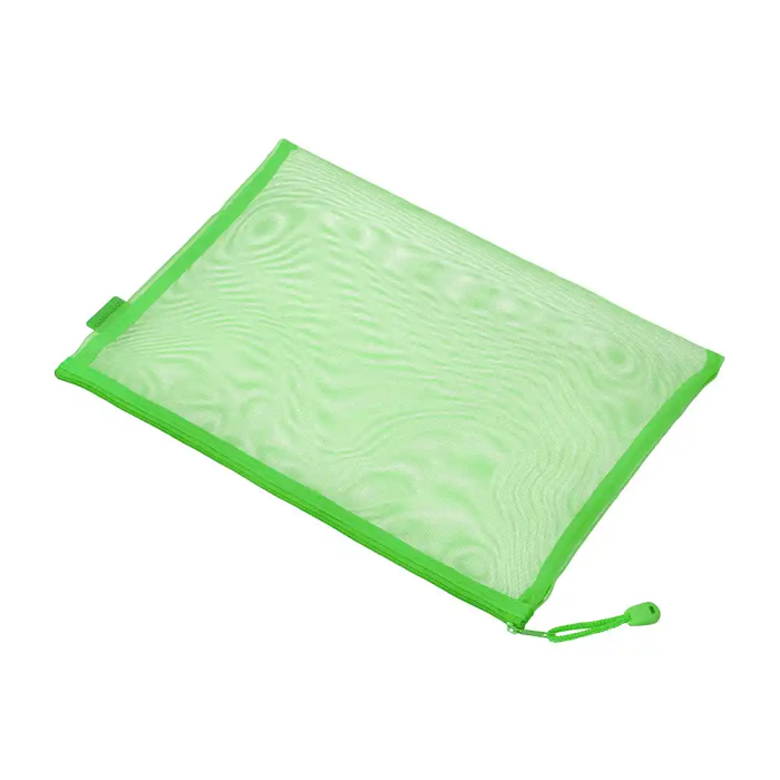 Liderpapel Bolsa Zipper Bag Poliester Transpirable Multiusos DIN A4 Verde Pastel 3