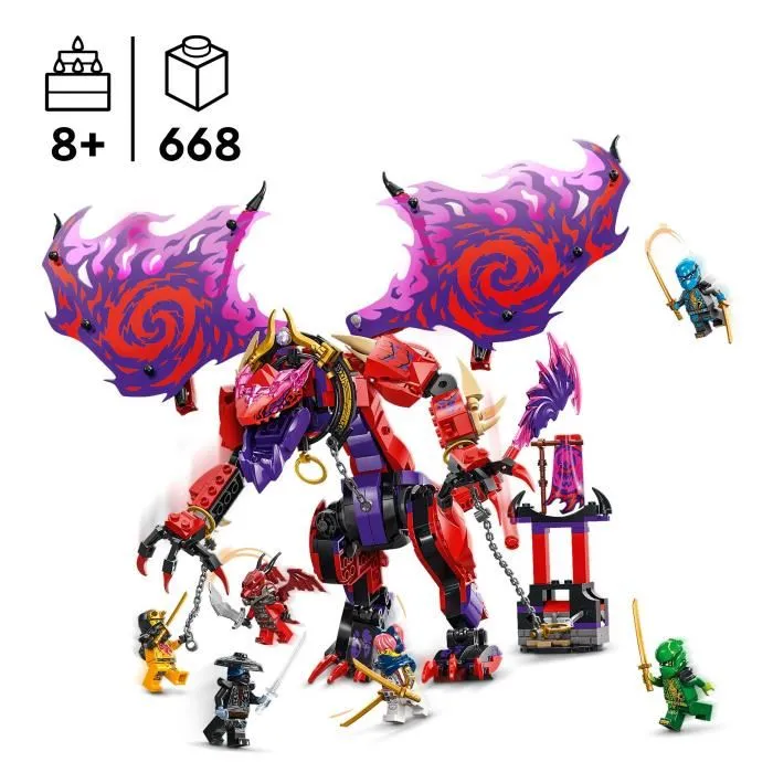 Lego 71832 NINJAGO Thunderfang: Dragón del Caos - Set de construcción de juguete para niños de 8 años en adelante 1