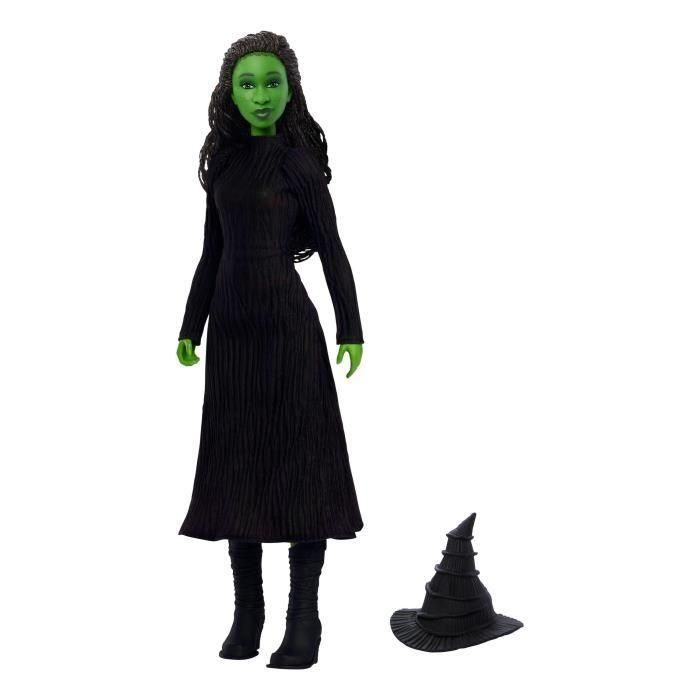 Mattel HYM40 Muñeca Musical Elphaba de Wicked, Figura de Personaje Cantante del Famoso Musical, Incluye Vestido Detallado y Accesorios 2