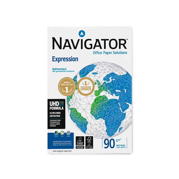 Navigator Papel Multiuso Ink-jet y Laser Din A3 90 Gramos Paquete de 500 Hojas Blanco 1 Navigator Papel Multiuso Ink-jet y Laser Din A3 90 Gramos Paquete de 500 Hojas Blanco 1