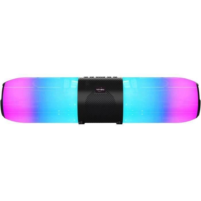 INOVALLEY BS30 - Barra de sonido iluminada Bluetooth 5.0 - 60W - Alcance 10m - Radio FM, puerto USB, Micro-SD INOVALLEY BS30 - Barra de sonido iluminada Bluetooth 5.0 - 60W - Alcance 10m - Radio FM, puerto USB, Micro-SD