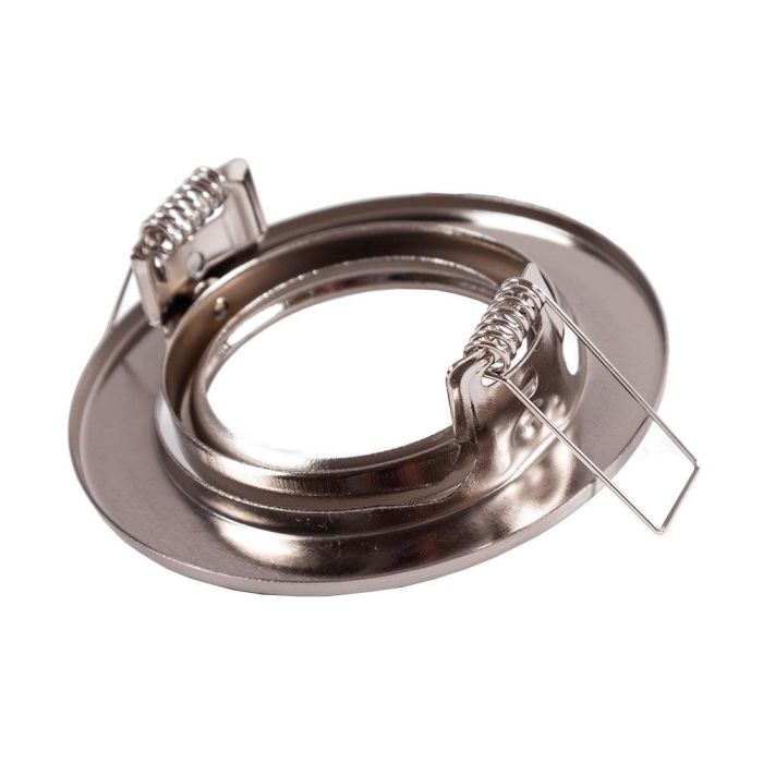 Aro Foco Downlight Circular Basculante "Vepa" Acero 90mm - Satinado 2 Aro Foco Downlight Circular Basculante "Vepa" Acero 90mm - Satinado 2