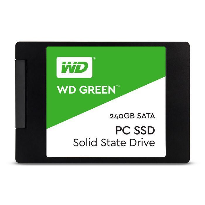 Western Digital 240GB, 2.5", SATA 6Gb/s, 540/465 MB/s 1 Western Digital 240GB, 2.5", SATA 6Gb/s, 540/465 MB/s 1