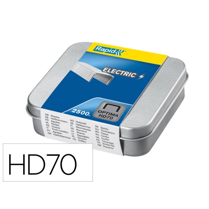 Rapid Grapas Optima Hd70 gralvanizadas -Caja De 2500-