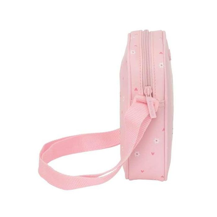 Bolso Bandolera Safta Conejo Rosa 16 x 18 x 4 cm 1