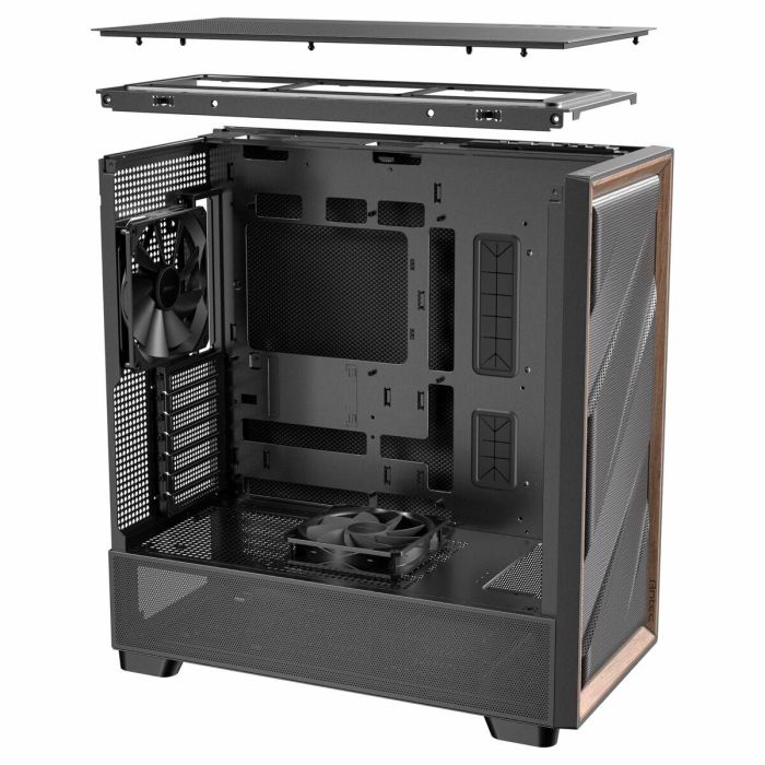 ANTEC FLUX SE Midi Tower para PC, Negro y Madera 11