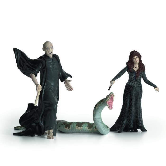 Schleich 42684 Caja de Figuras Coleccionables Harry Potter: Voldemort, Nagini y Bellatrix 1