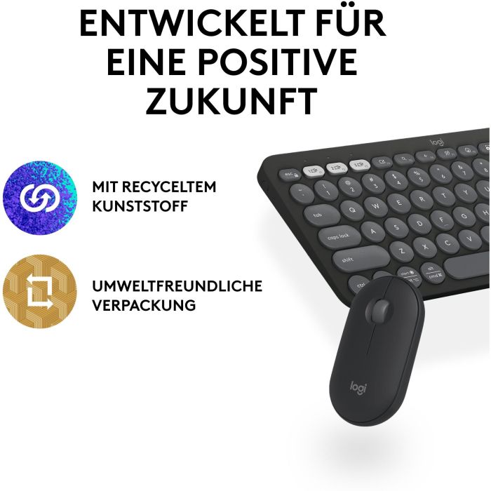 LOGITECH RATON INALAMBRICO PEBBLE MOUSE 2 M350S NEGRO. 2